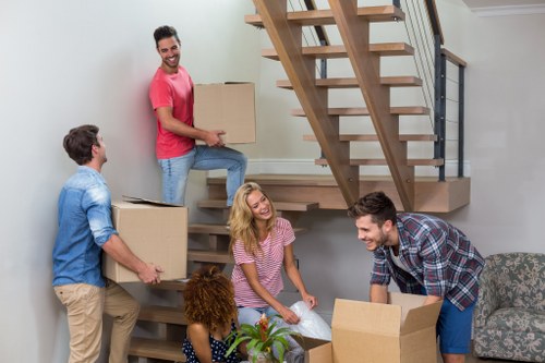 Customer booking a removals service with a written confirmation