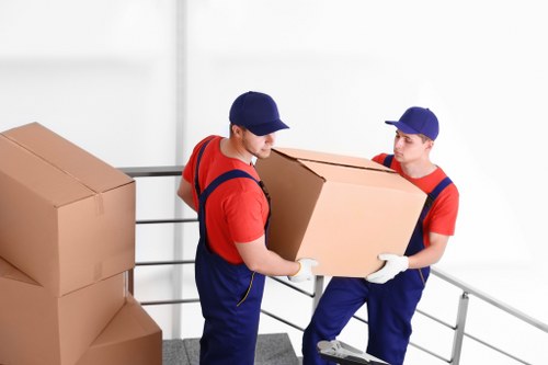 Man with van service moving boxes in Stjohnswood