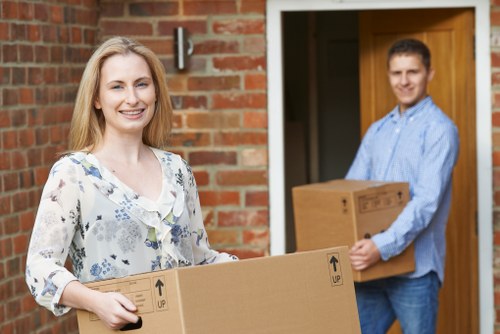 Professional removals team ensuring secure and careful loading