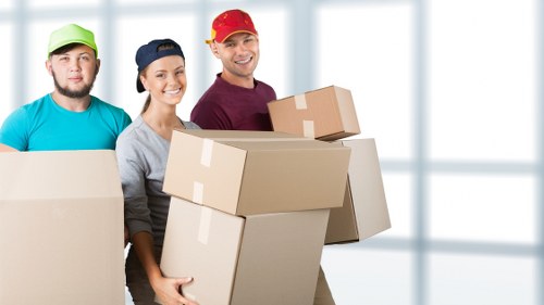 Professional house removalists in Stjohnswood loading moving boxes