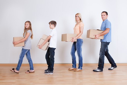 Carefully packed boxes and furniture for a St Johns Wood relocation