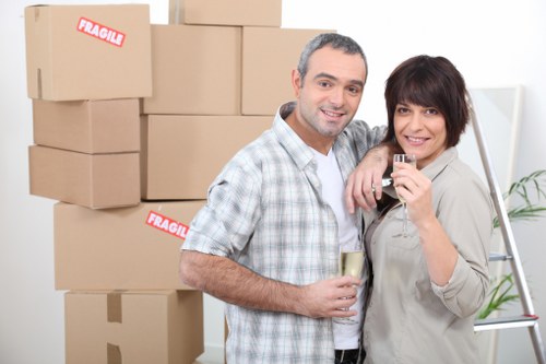 Removal team handling a residential move in Stjohnswood